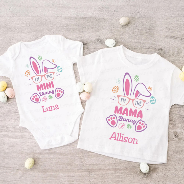 Personalized Family Happy Easter Matching Shirt | CWEaster60