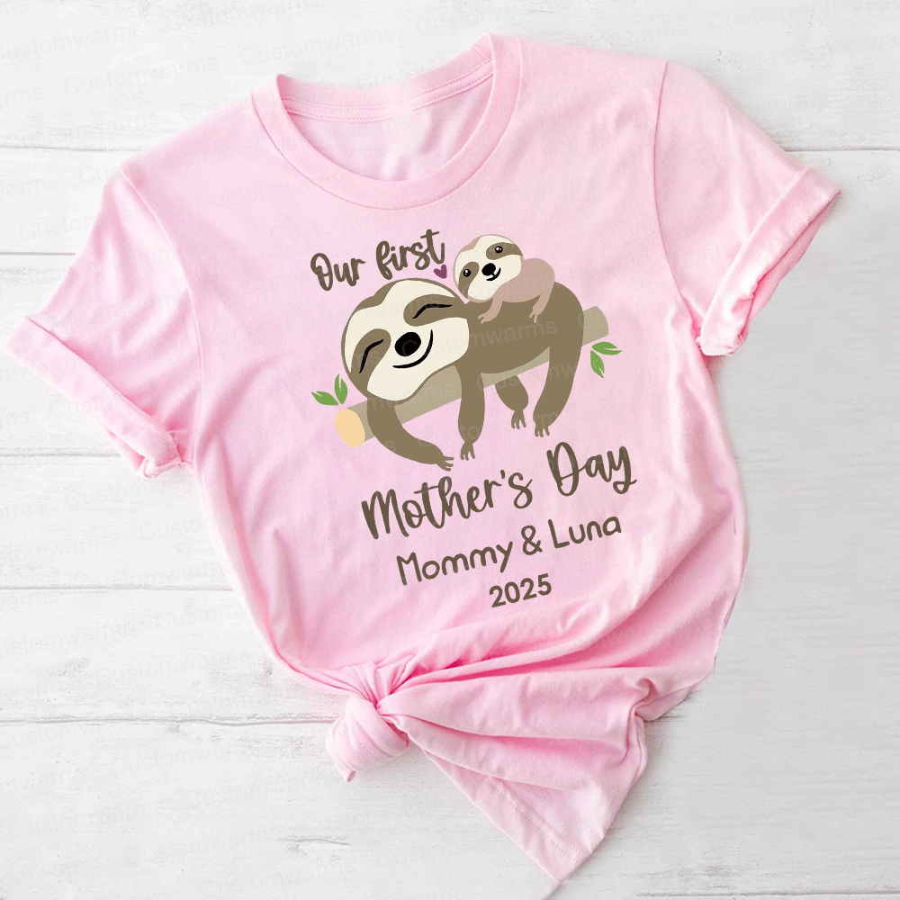 Personalized First Mother's Day Mommy and Baby Outfit | CWFamily33