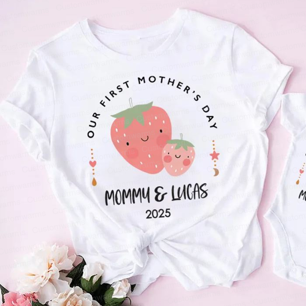 Personalized First Mother's Day Mommy and Baby Outfit | CWFamily18