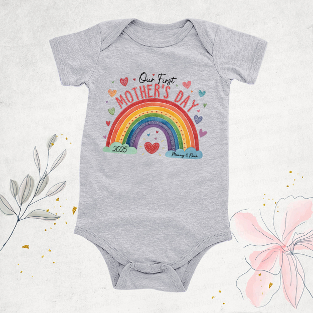 Personalized First Mother's Day Mommy and Baby Outfit | CWFamily21