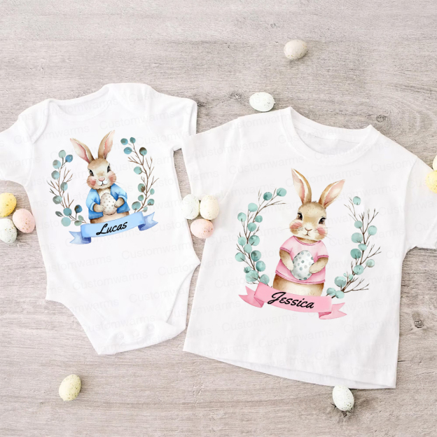 Personalized Family Happy Easter Matching Shirt | CWEaster61