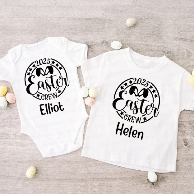 Personalized Family Happy Easter Matching Shirt | CWEaster62