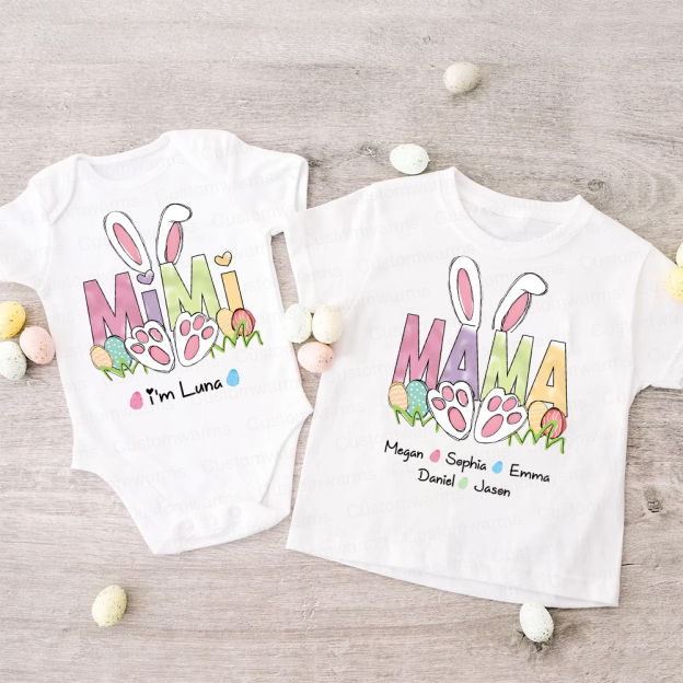Personalized Family Happy Easter Matching Shirt | CWEaster64