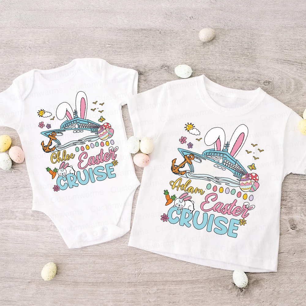 Personalized Family Happy Easter Matching Shirt | CWEaster70