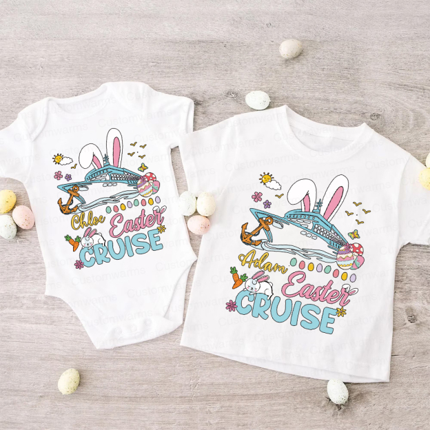 Personalized Family Happy Easter Matching Shirt | CWEaster70