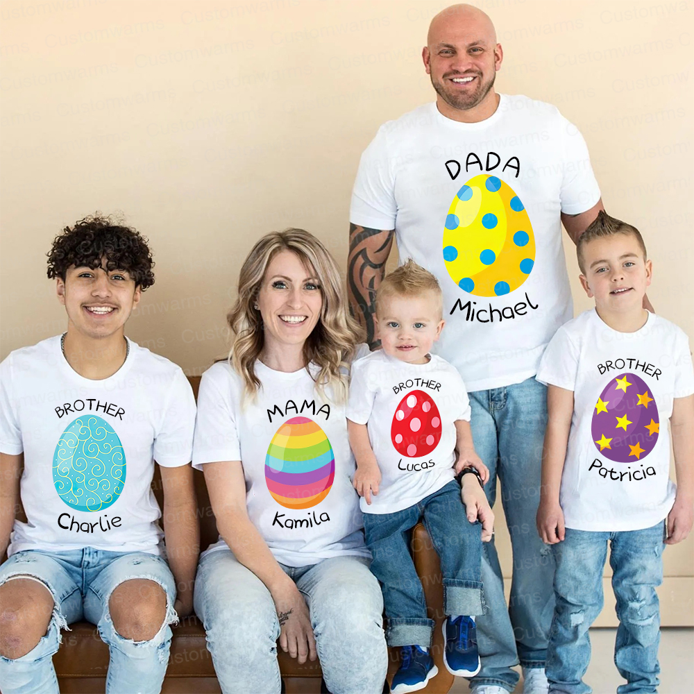 Personalized Family Happy Easter Matching Shirt | CWEaster74