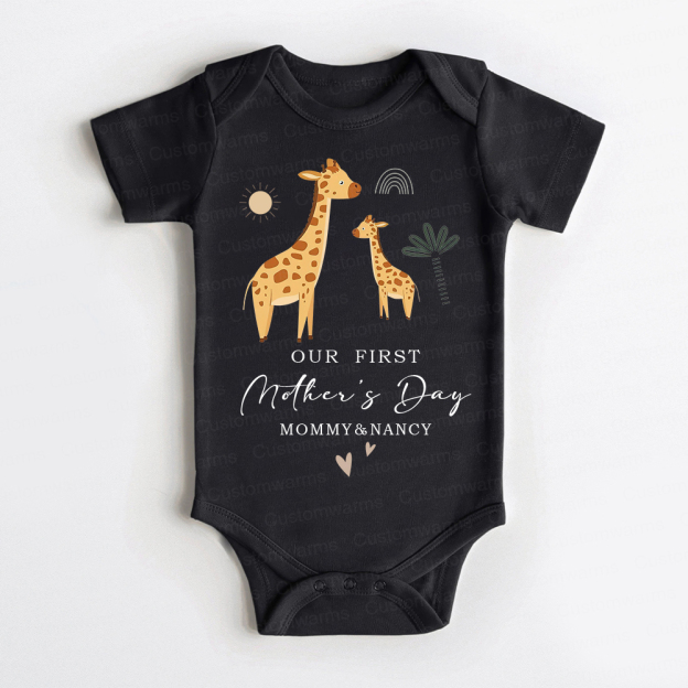 Personalized First Mother's Day Mommy and Baby Outfit | CWFamily28
