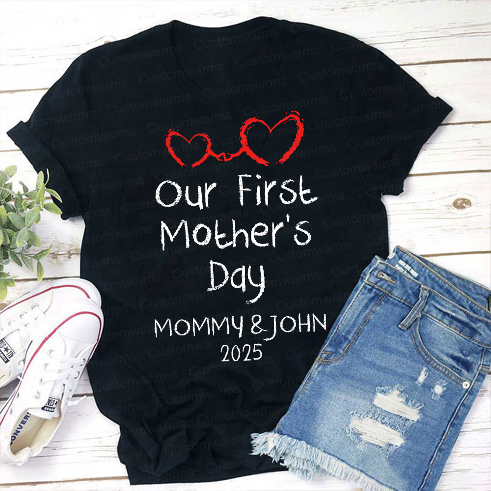 Personalized First Mother's Day Mommy and Baby Outfit | CWFamily44