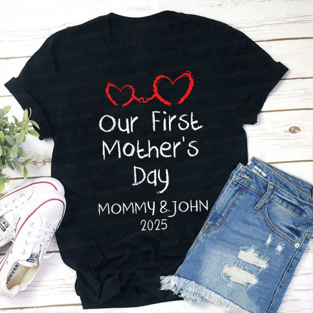 Personalized First Mother's Day Mommy and Baby Outfit | CWFamily44