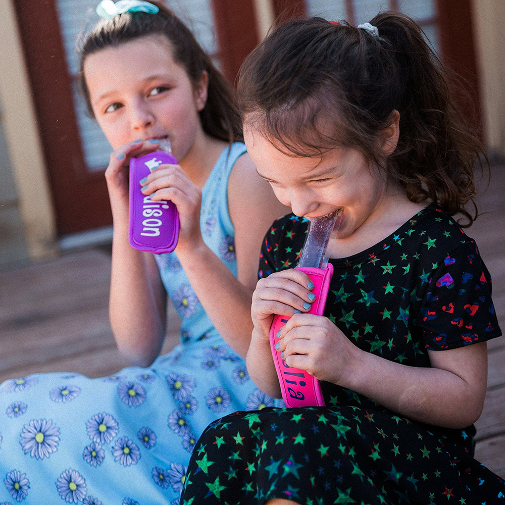 Personalized Icy Frozen Yogurt Popsicle Holder | CWBeach179