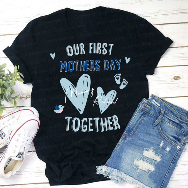 Personalized First Mother's Day Mommy and Baby Outfit | CWFamily47