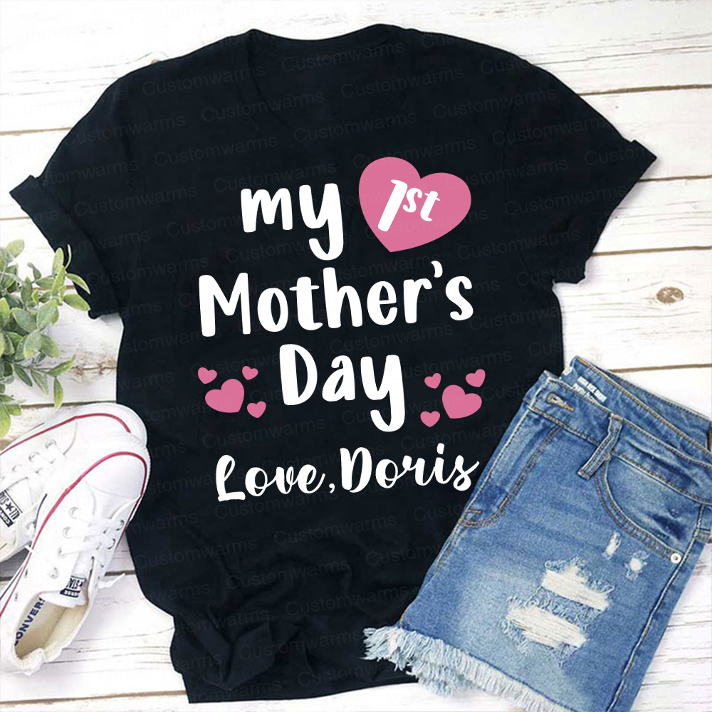 Personalized First Mother's Day Mommy and Baby Outfit | CWFamily49
