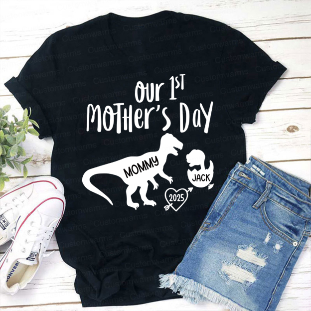 Personalized First Mother's Day Mommy and Baby Outfit | CWFamily55