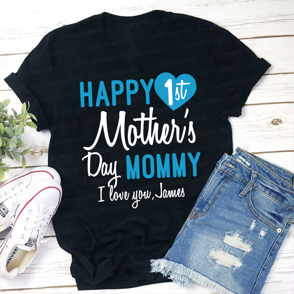 Personalized First Mother's Day Mommy and Baby Outfit | CWFamily56