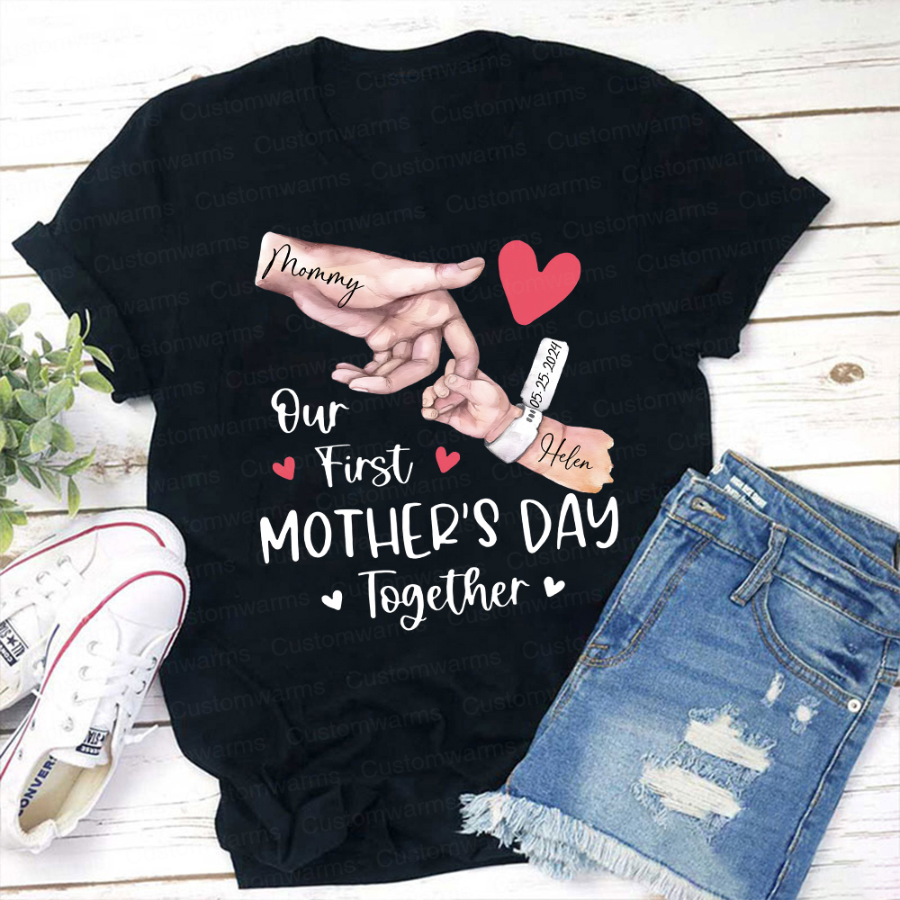 Personalized First Mother's Day Mommy and Baby Outfit | CWFamily57
