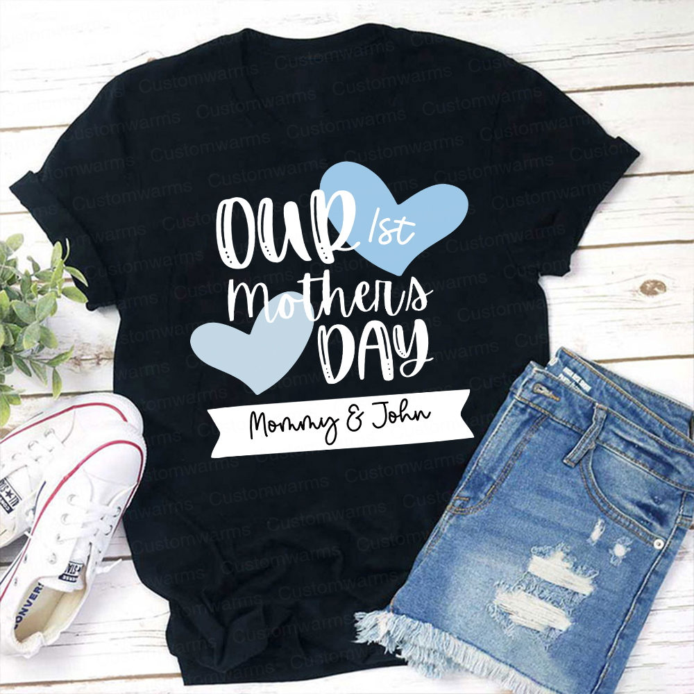 Personalized First Mother's Day Mommy and Baby Outfit | CWFamily58
