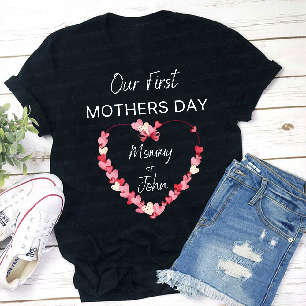 Personalized First Mother's Day Mommy and Baby Outfit | CWFamily59