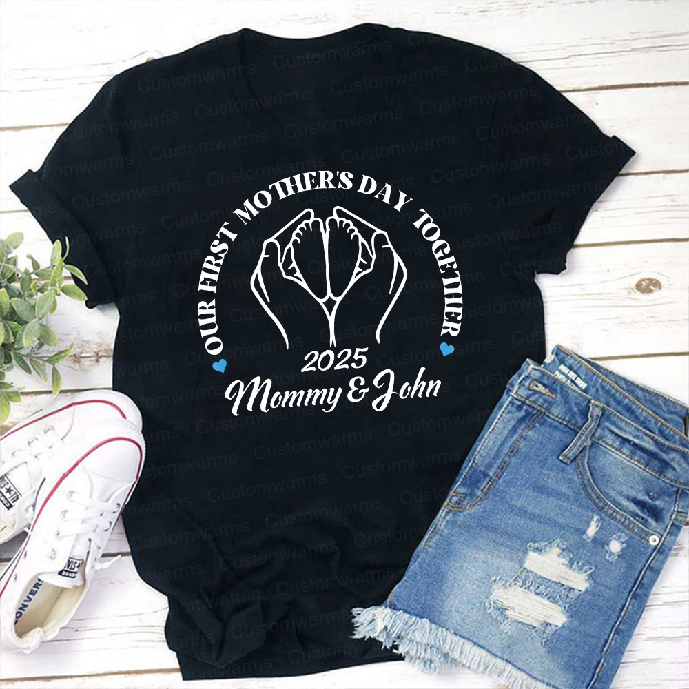 Personalized First Mother's Day Mommy and Baby Outfit | CWFamily63