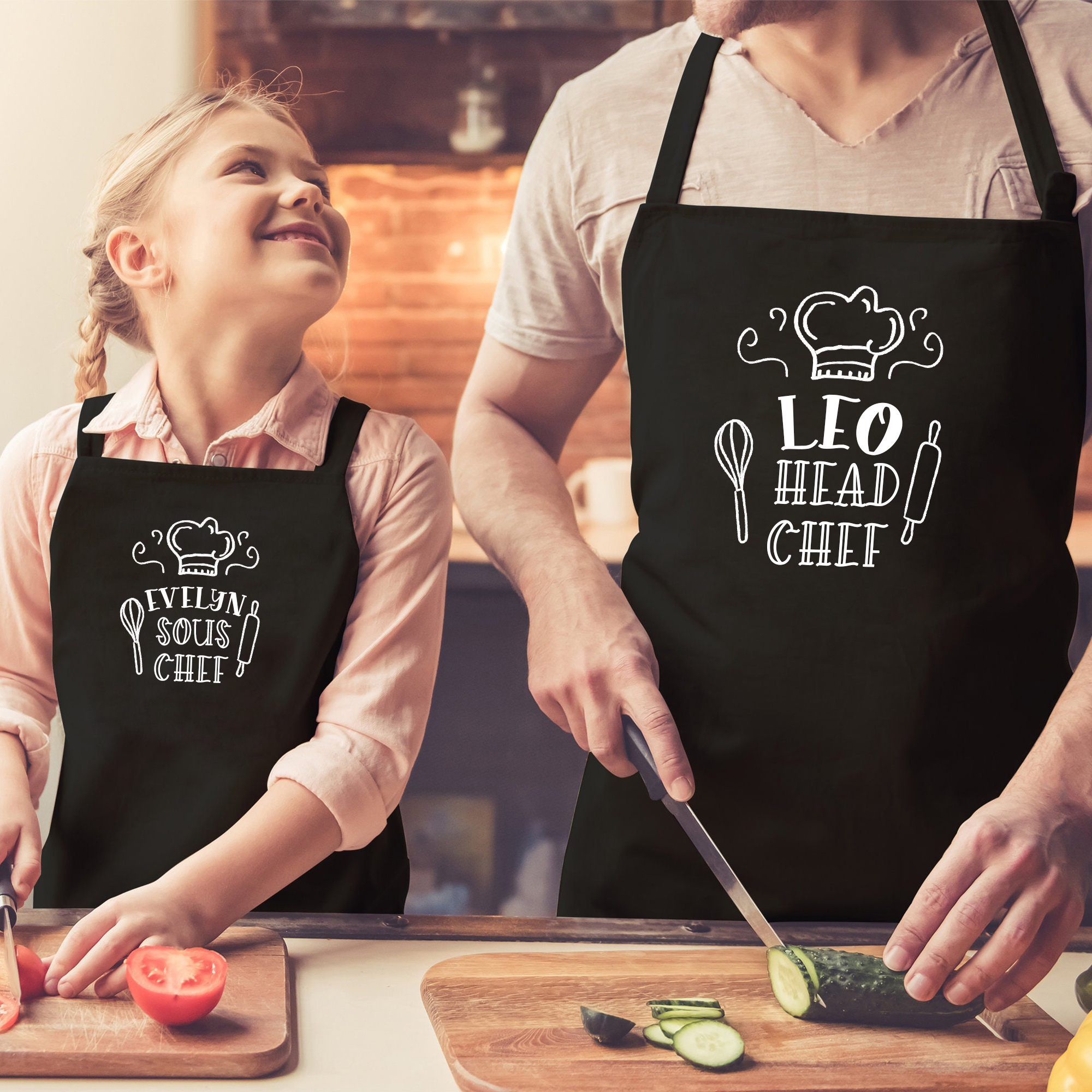 Personalised Multifunctional Waterproof Matching Family Apron | Apron29