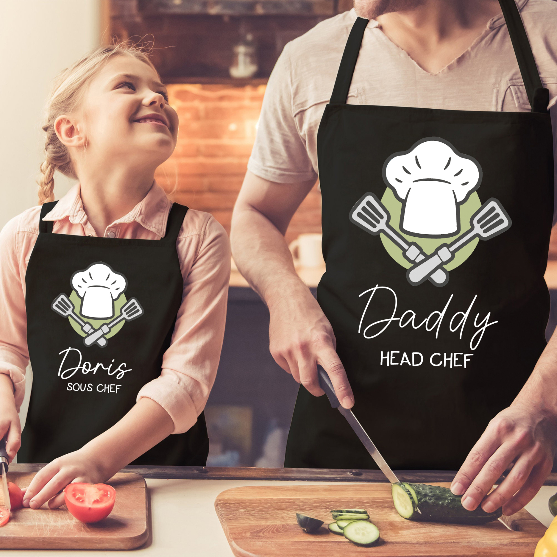 Personalised Multifunctional Waterproof Matching Family Apron | Apron45