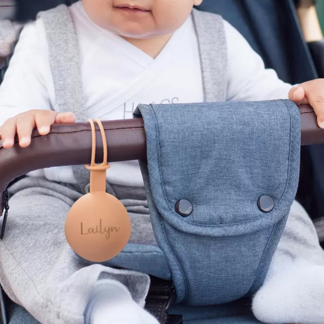 Personalized Baby Silicone Soother Holder Case | CWToy225