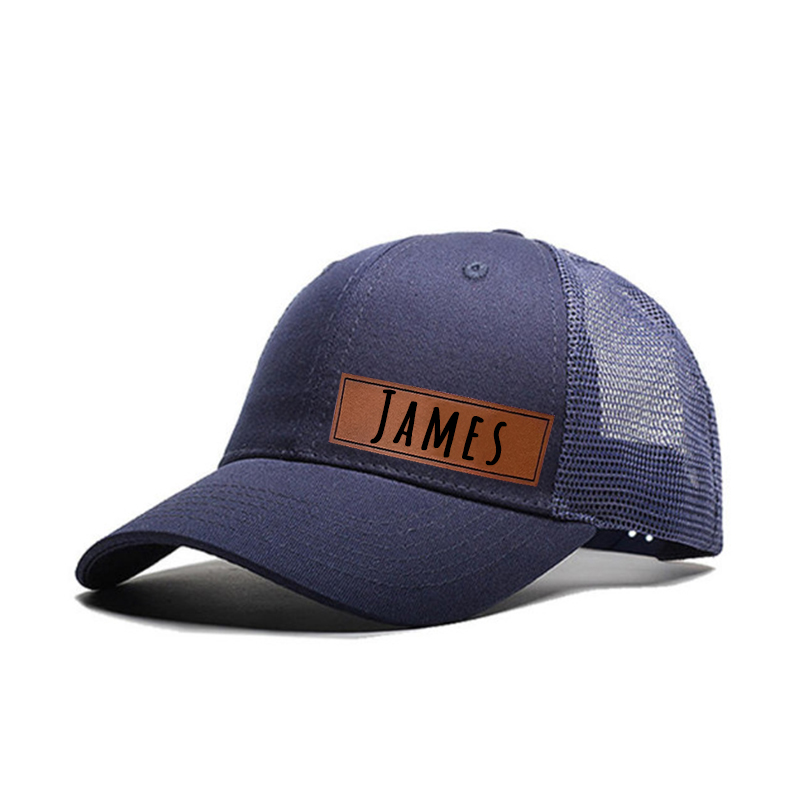 Personalized Color Leather Patch Hat for Comfort & Unique | CWBeach53