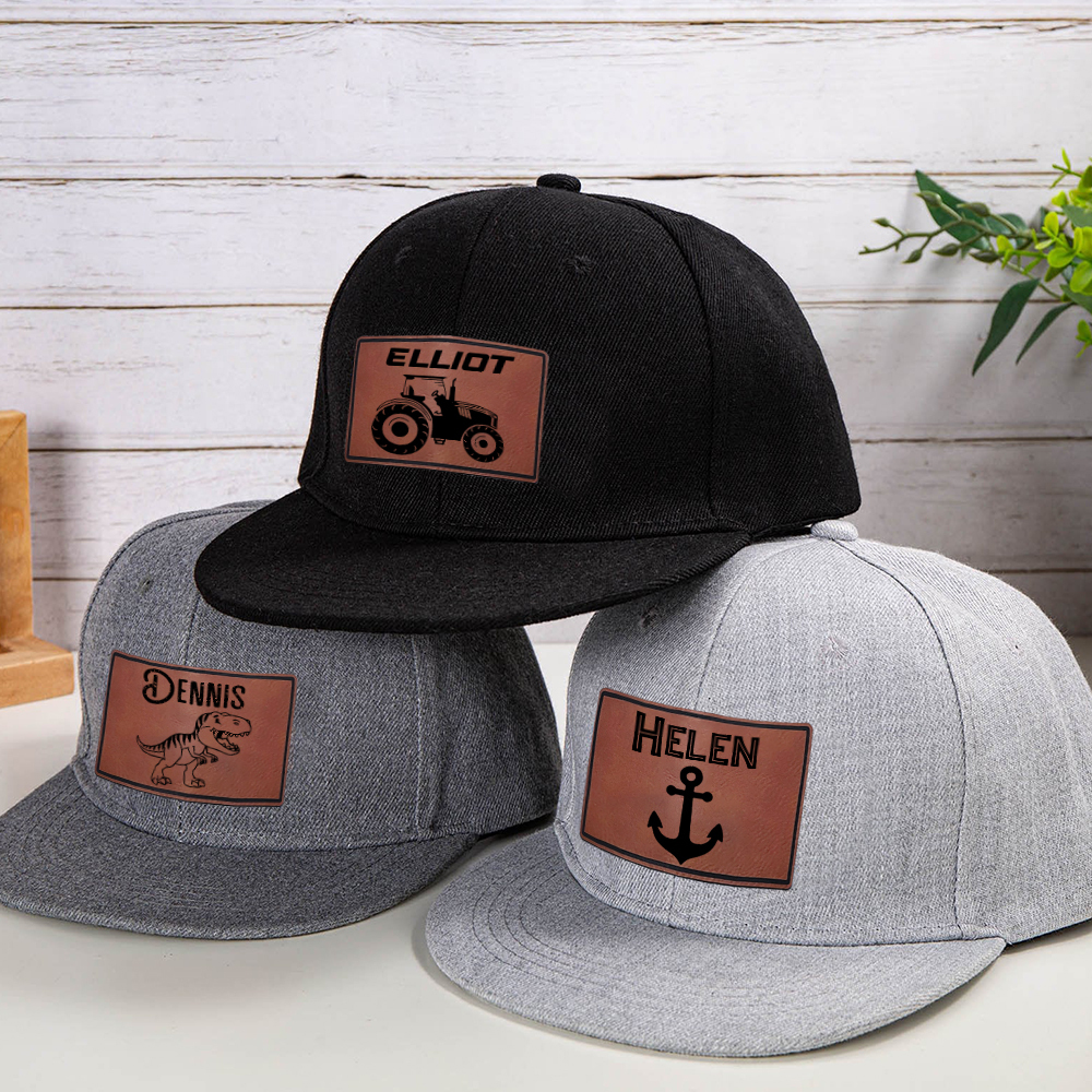Personalized Leather Patch Tractor Hat for Comfort & Unique | CWBeach56