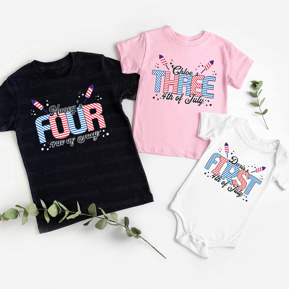 Personalized 4th of July Independence Day Shirts | CWBaby234
