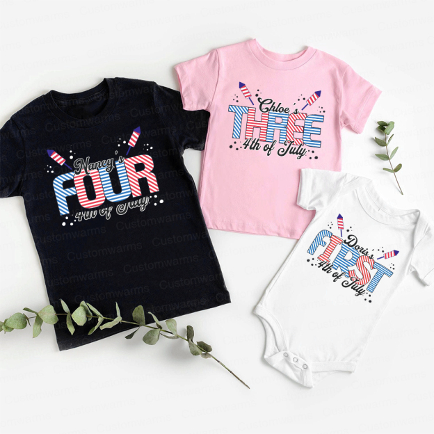 Personalized 4th of July Independence Day Shirts | CWBaby234