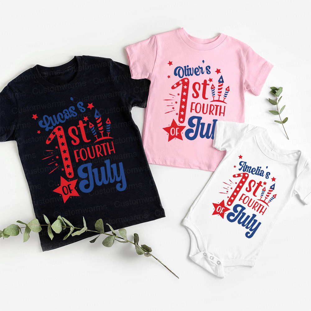 Personalized 4th of July Independence Day Shirts | CWBaby241