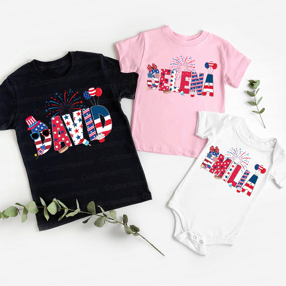 Personalized 4th of July Independence Day Shirts | CWBaby242