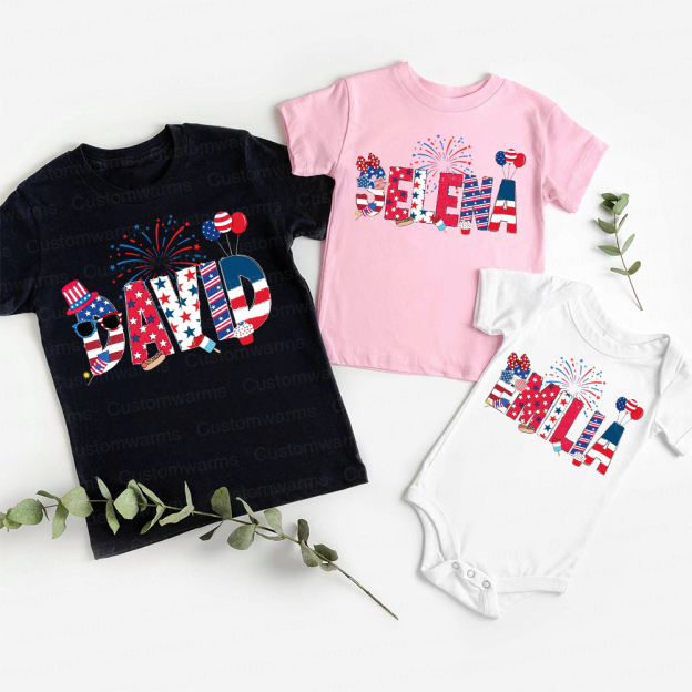 Personalized 4th of July Independence Day Shirts | CWBaby242