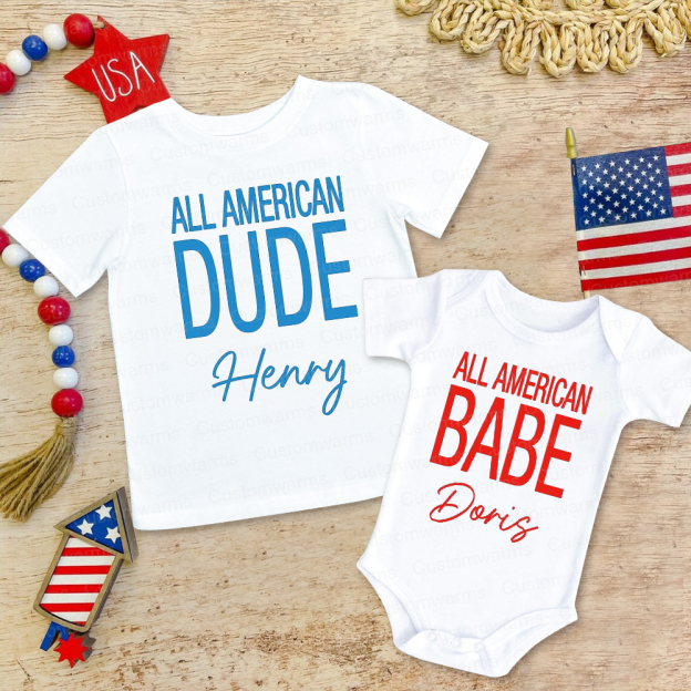 Personalized 4th of July Independence Day Shirts | CWBaby243