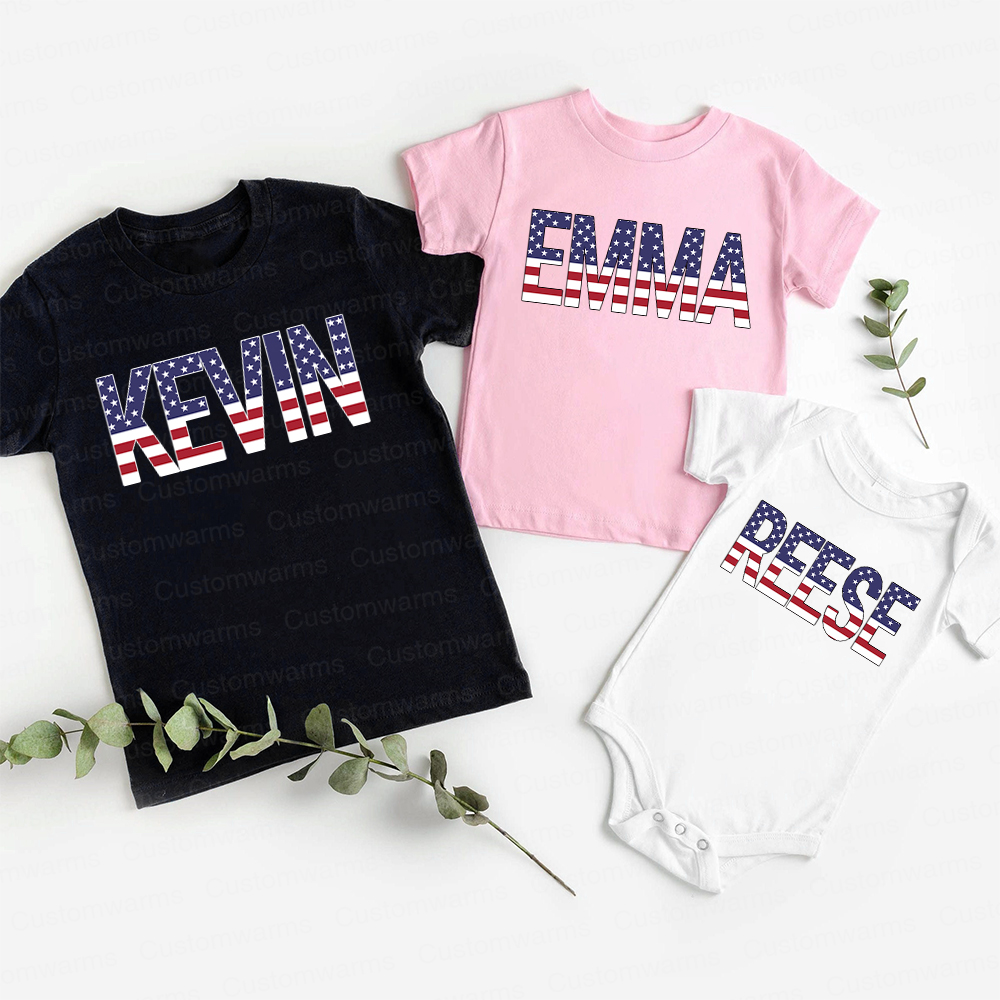 Personalized 4th of July Independence Day Shirts | CWBaby245