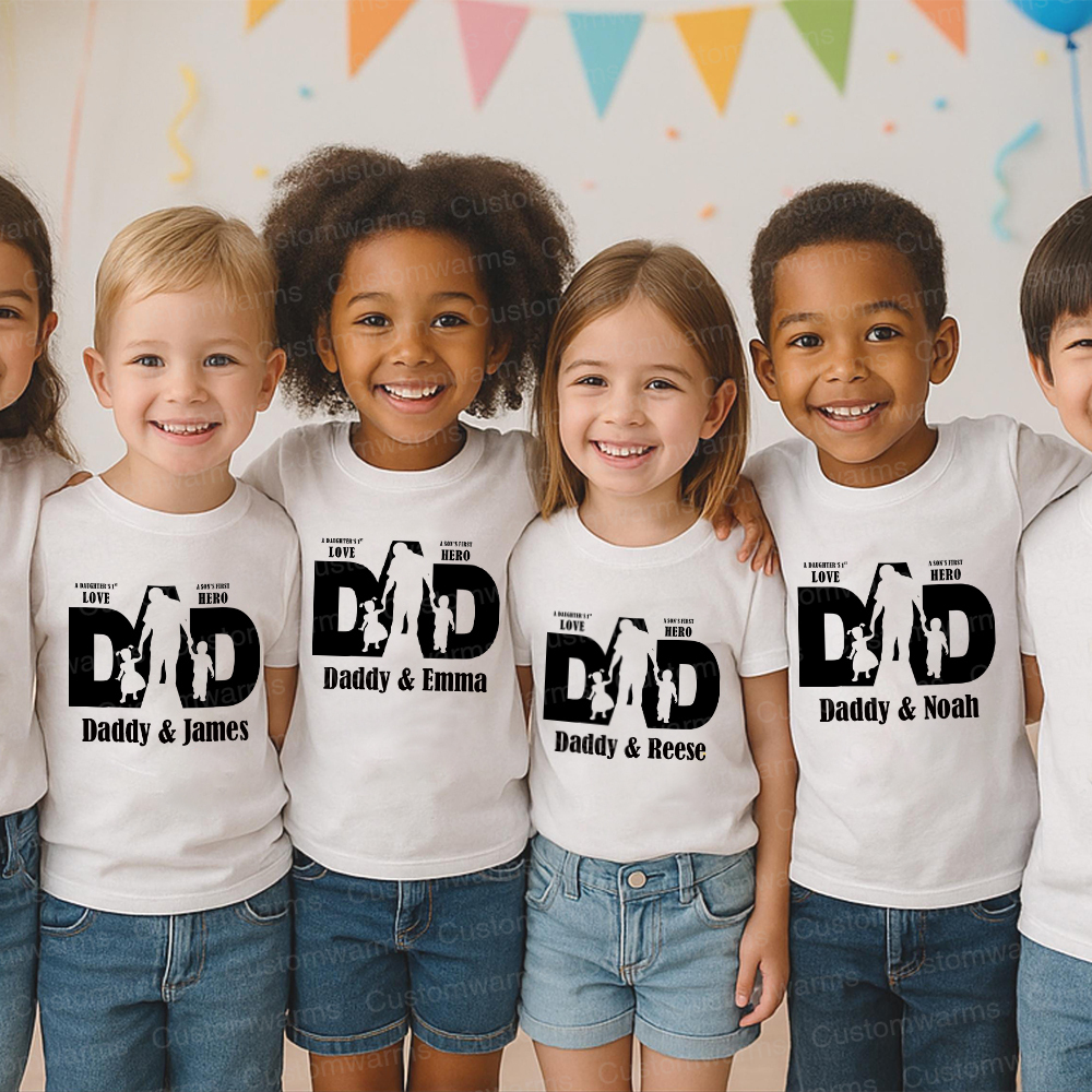 Personalized First Father's Day Daddy and Me Outfit | CWFamily114