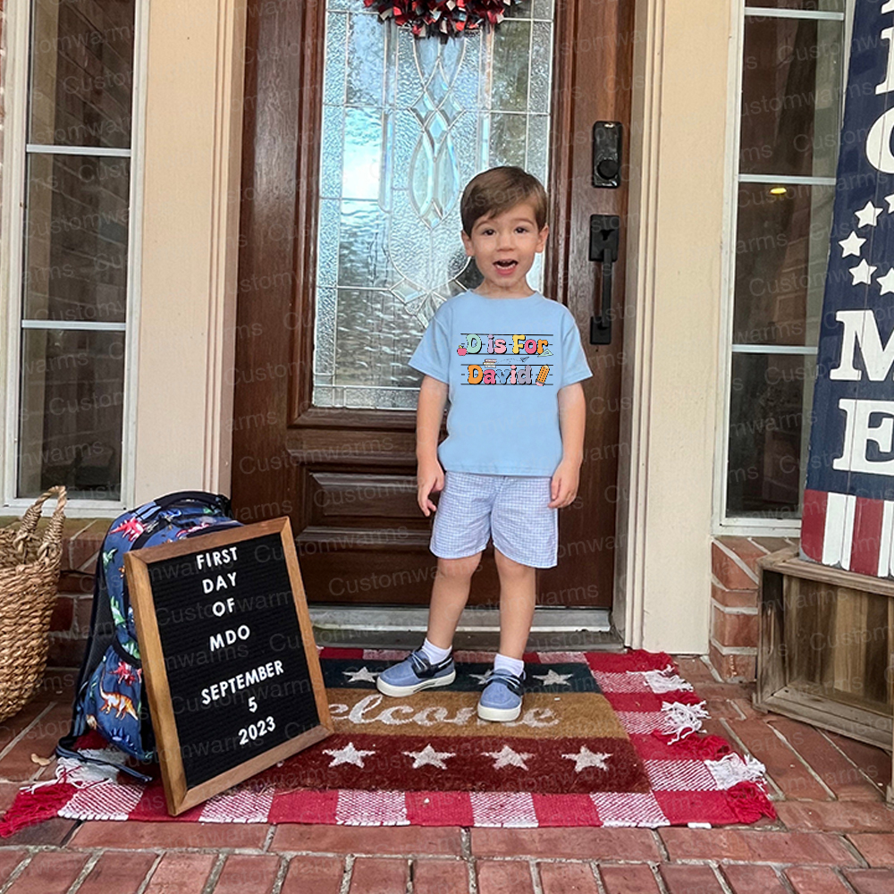 Personalized First Day Of Back To School Shirt | CWSchool03