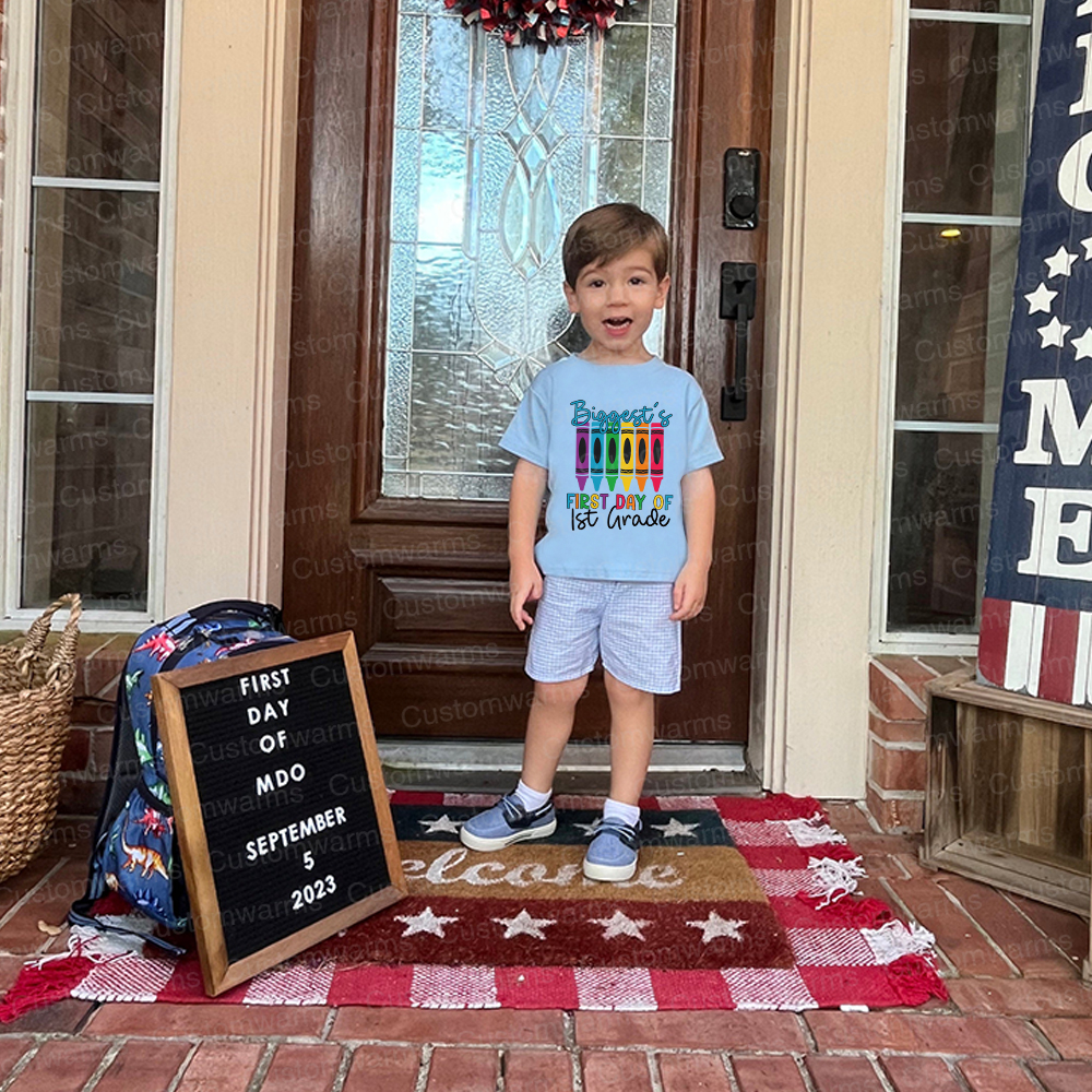 Personalized First Day Of Back To School Shirt | CWSchool04