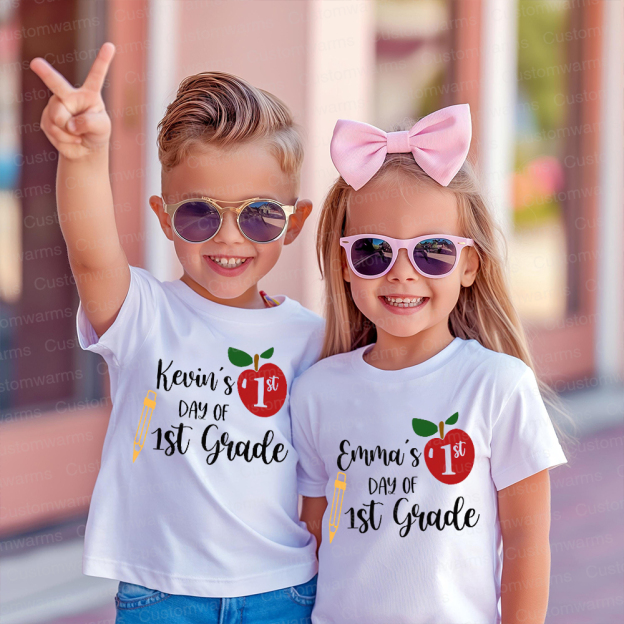 Personalized First Day Of Back To School Shirt | CWSchool05