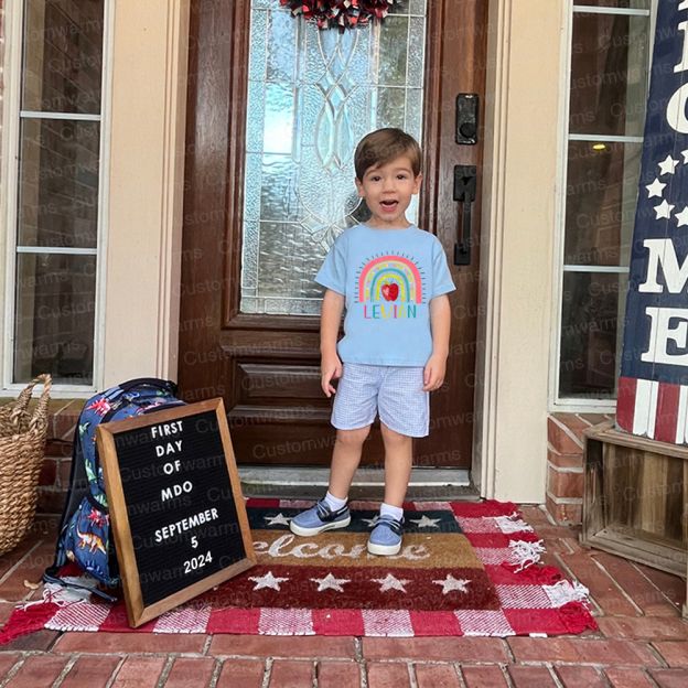 Personalized First Day Of Back To School Shirt | CWSchool14