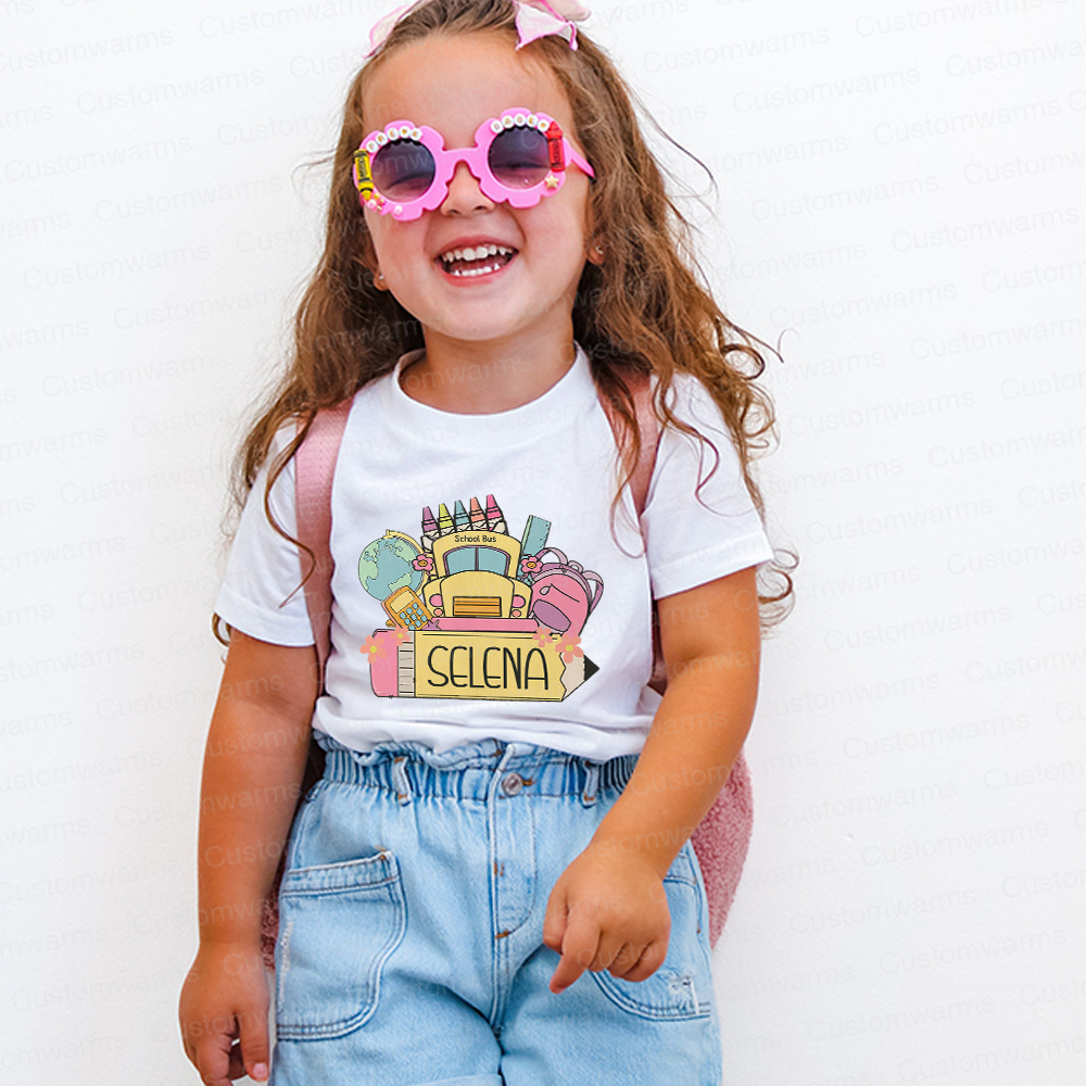 Personalized First Day Of Back To School Shirt | CWSchool17