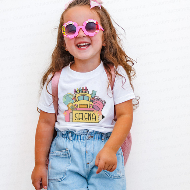 Personalized First Day Of Back To School Shirt | CWSchool17