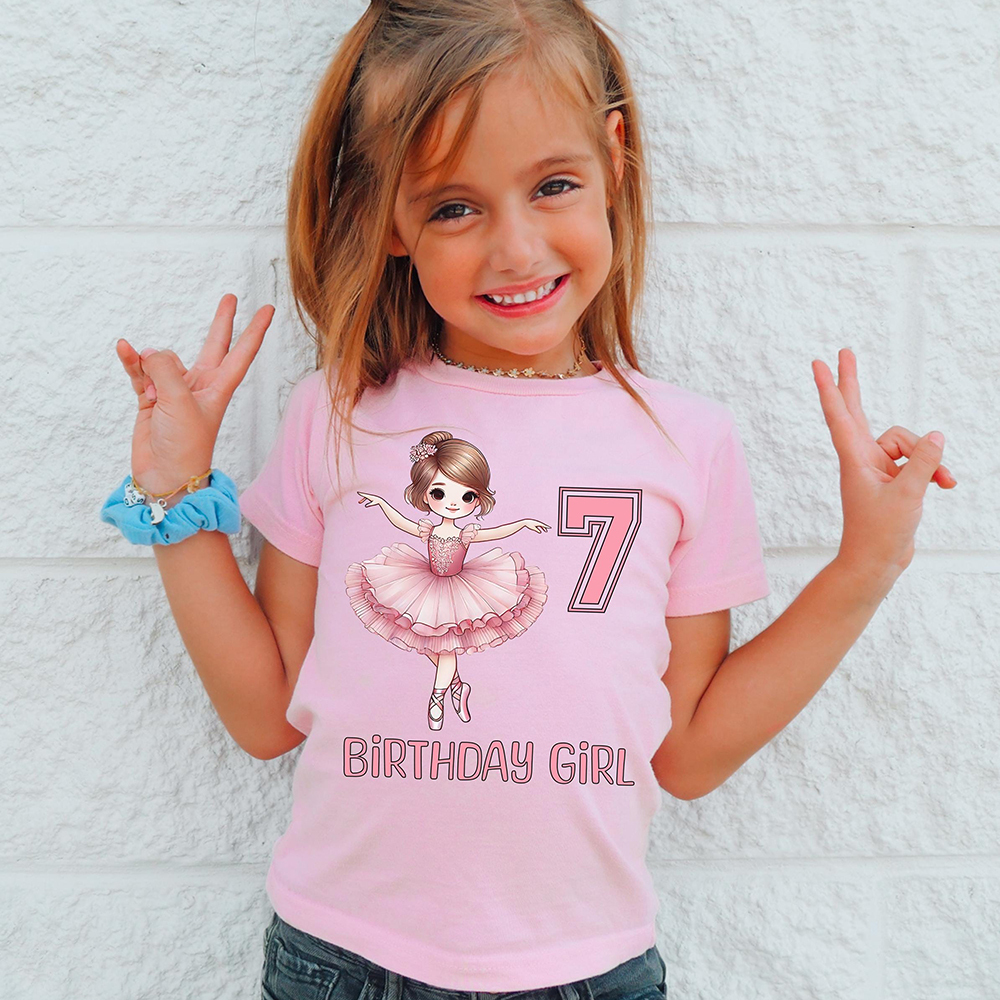 Personalized Ballet Dancer Theme Birthday T-Shirt | inBirth35