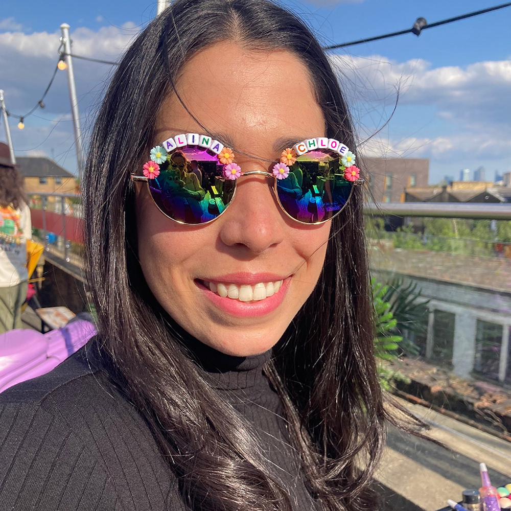 Personalized Colorful Flower Sunglasses For Kids | CWBeach76