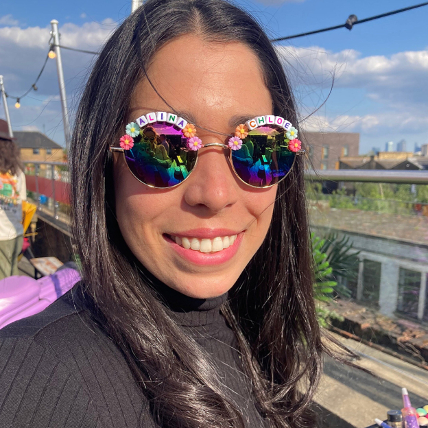 Personalized Colorful Flower Sunglasses For Kids | CWBeach76