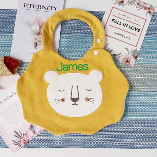 Personalised Baby 2-Layer Waterproof Cotton Bib | CWBaby265