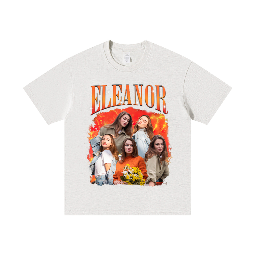 Personalized Original Comfort Cotton Portrait Photo T-Shir | MCGift04