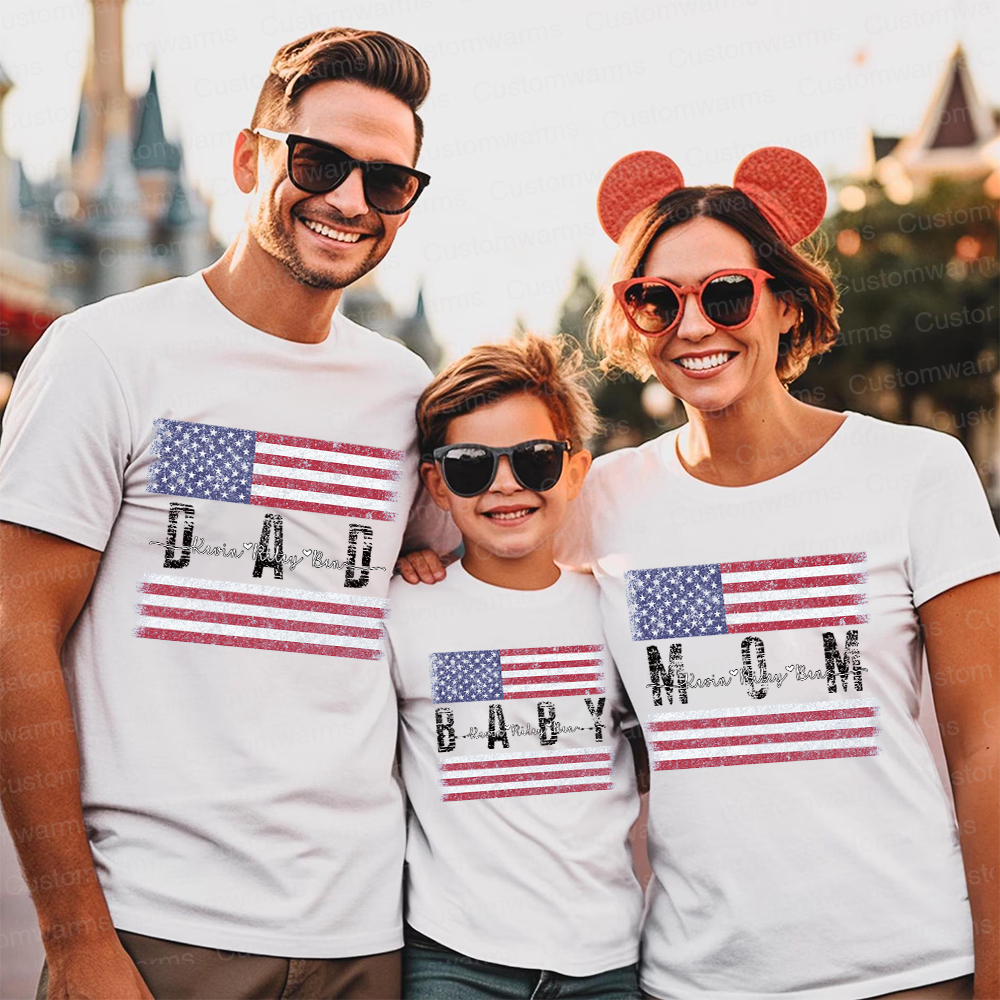 Personalized Matching 4th of July Family Shirt | CWFamily118