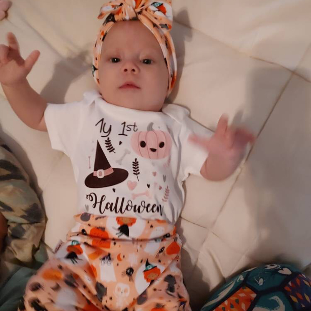 Personalized Baby Lovely First Halloween Outfit | CWHalloween22