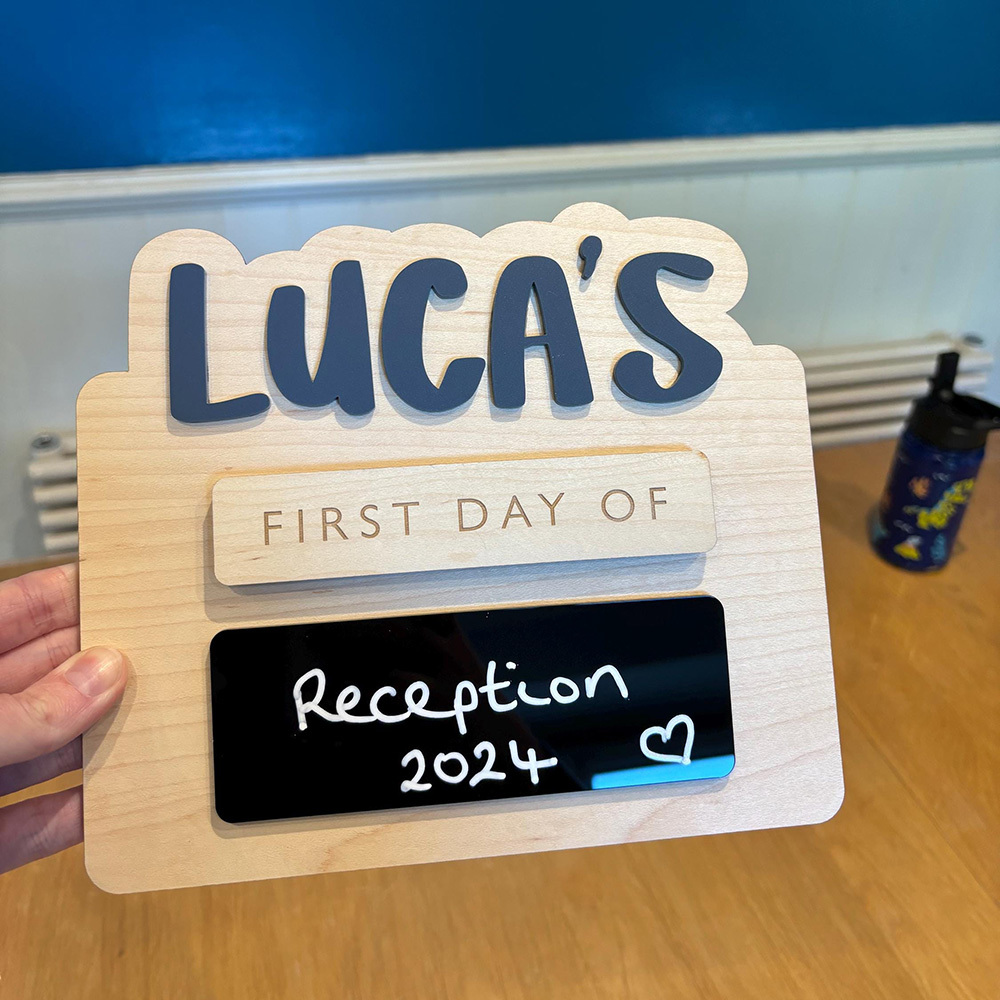 Personalised First and Last Day of School Memory Photo Board | CWToy145