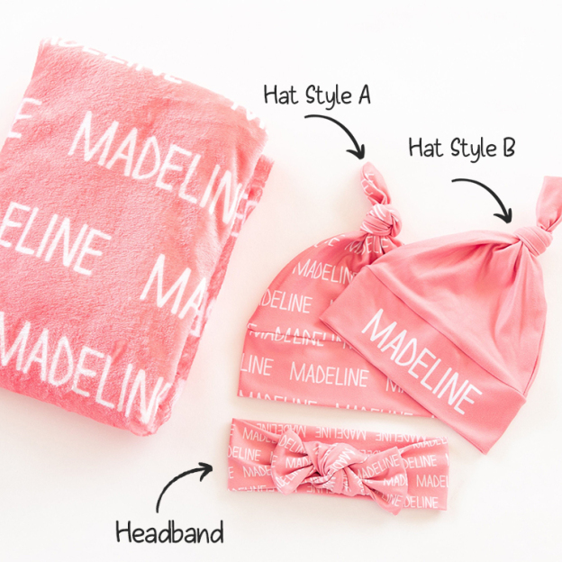 Personalized Baby Swaddle Blanket Set for Comfort & Unique | BBBlanket06